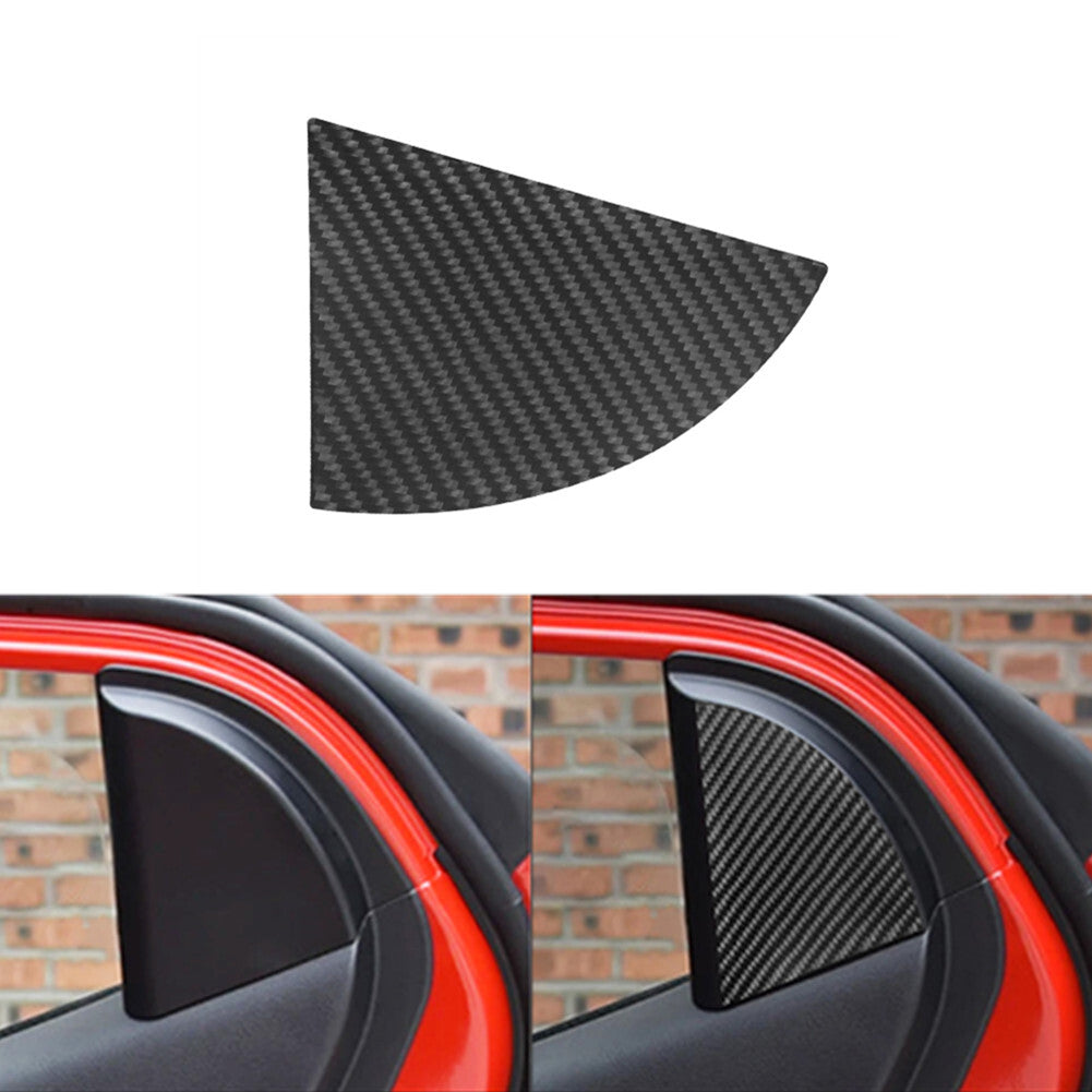 Carbon Fiber Rear Door Pillar Trim Cover for Hyundai for Veloster JS 2019-2022