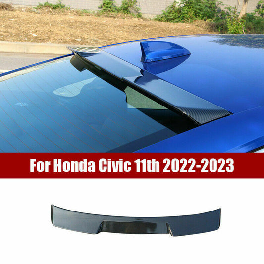 for Honda for Civic 2022-2023 Roof Spoiler Carbon Fiber Rear Window Splitter Wing