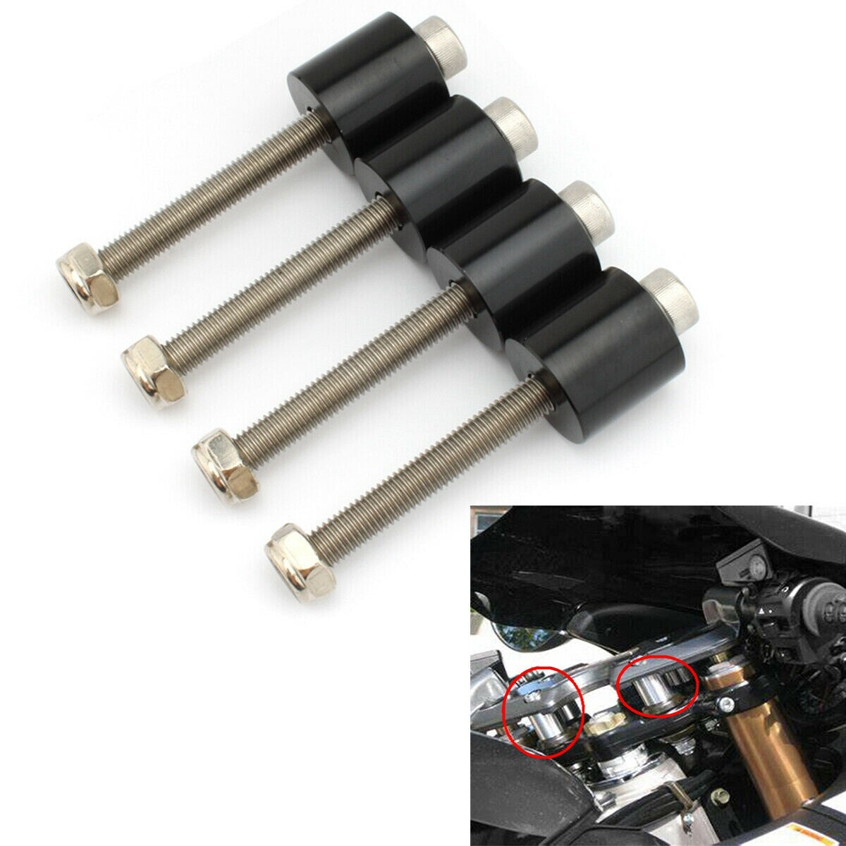 for SUZUKI GSX-R 1300 1999-2019 Handlebar Riser Clamp Heightening Adapter Mount