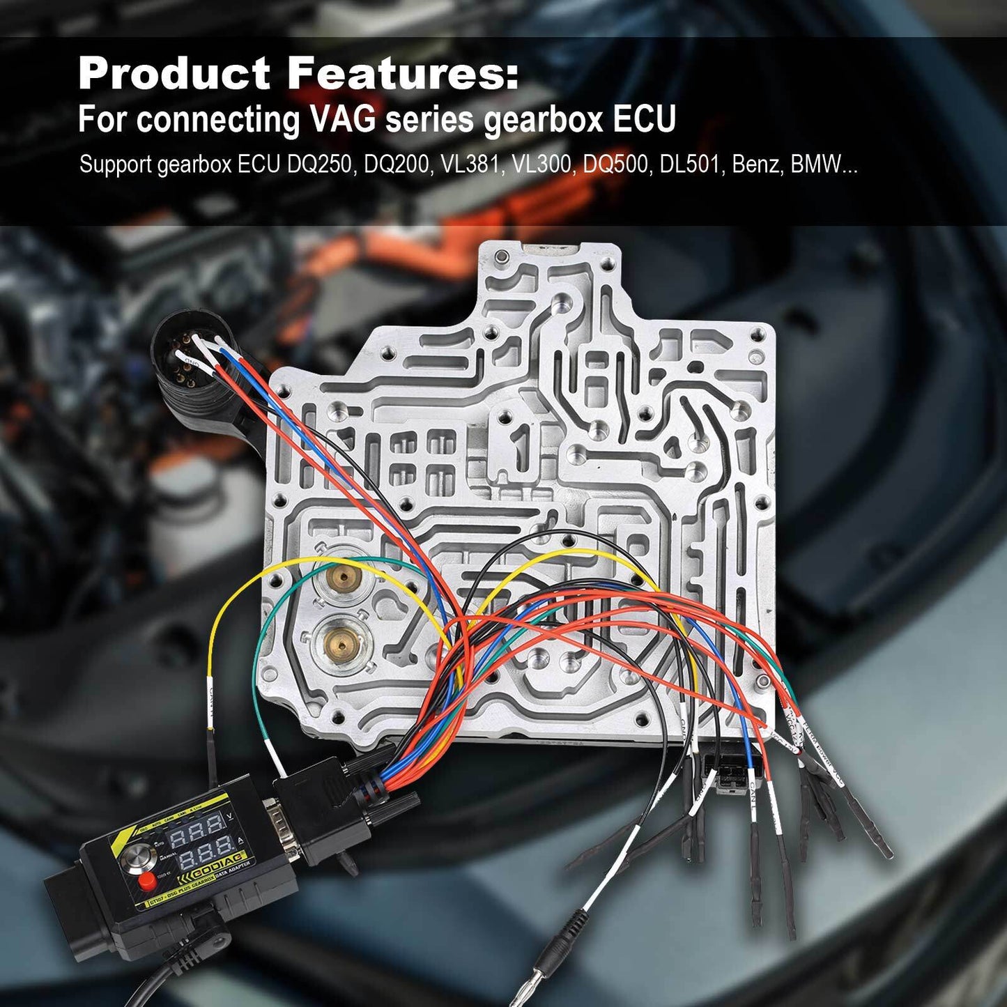 GODIAG GT107+ DSG Plus Gearbox Data Adapter For DQ250,VL381,VL300, DQ500, DL501,