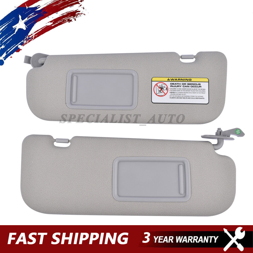 1 Pair Sun Visor Left Right Fits for Hyundai for Elantra 2014 2015 GLS 852103X000TX