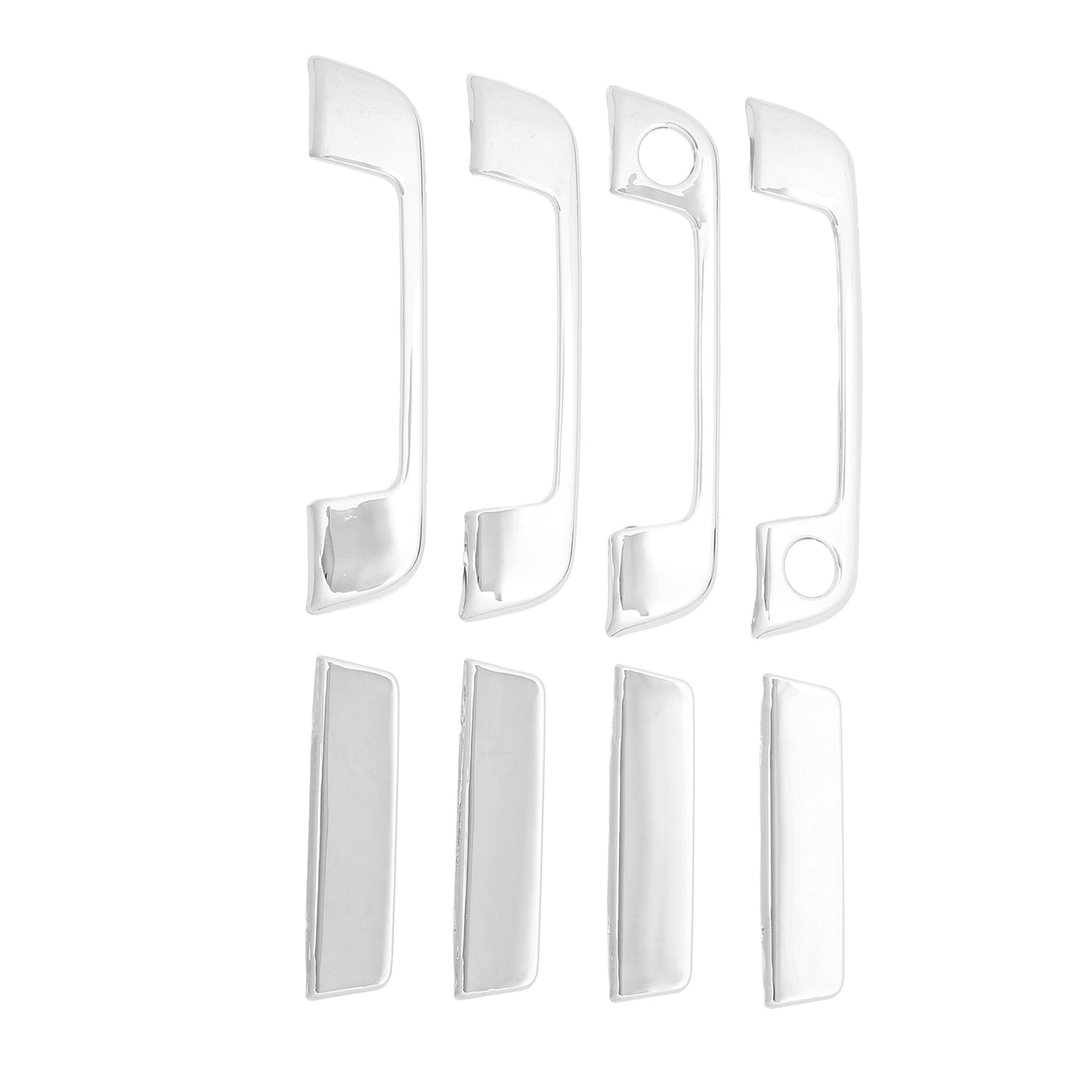 New Auto 4 Sets Exterior Door Handle Cover ABS Chrome Weatherproof Part For E32