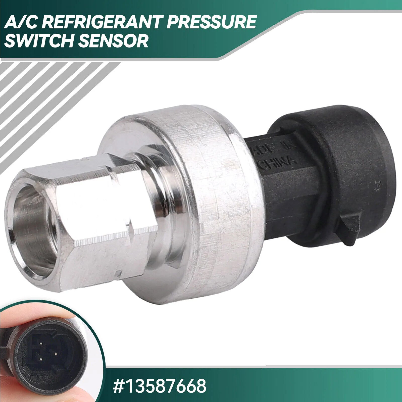 13587668 A/C Refrigerant Pressure Switch Sensor Fit GM for Buick for Chevrolet HummerNh