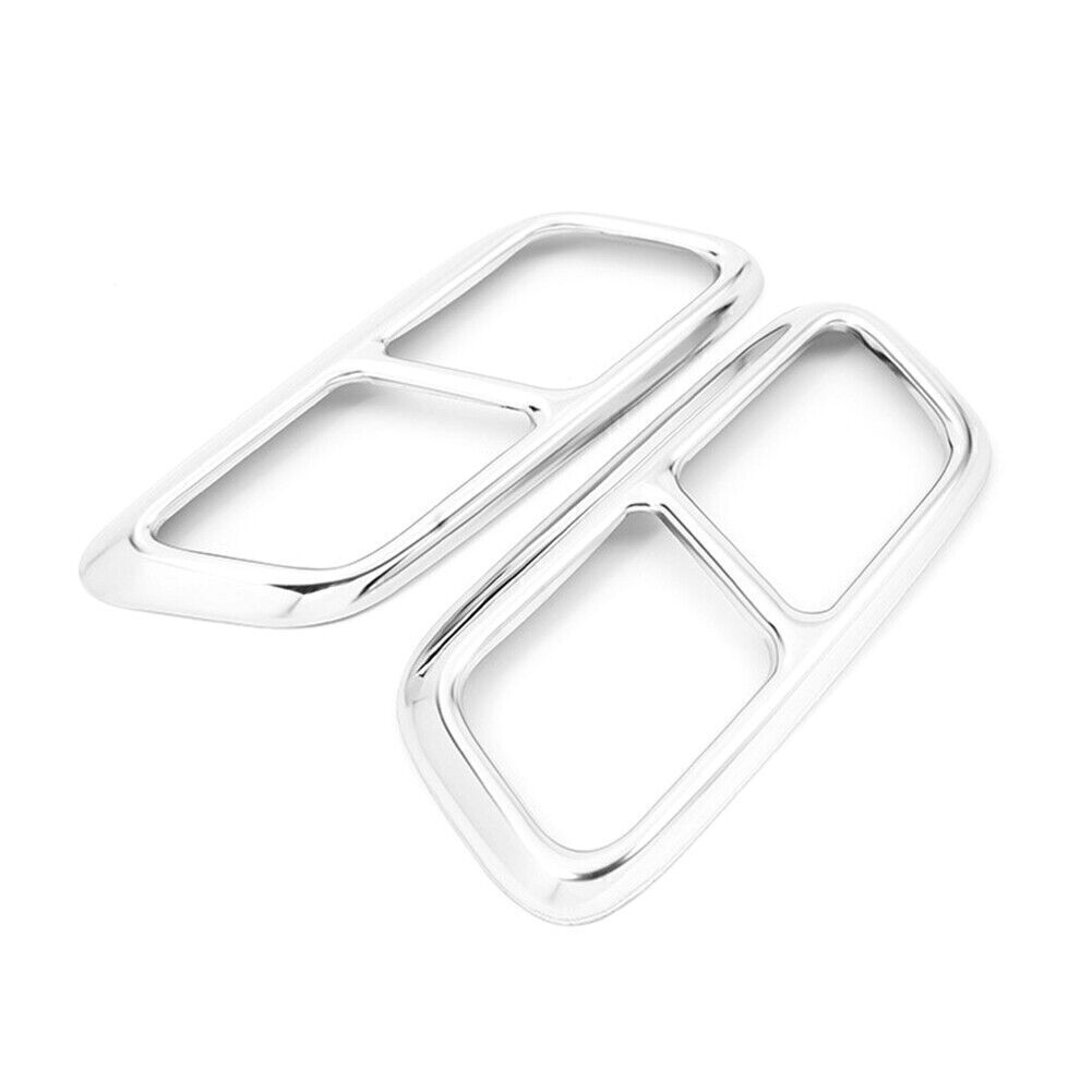 Exhaust Muffler Tail Pipe Cover for Land Rover for Range Rover Sport 2018-19 Silver