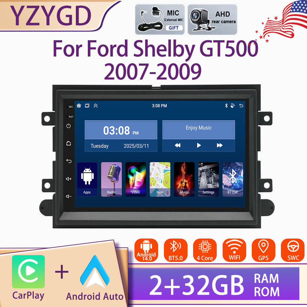 Android Carplay Car Stereo Radio for Ford for Shelby GT500 2007-2009 GPS Navi Screen