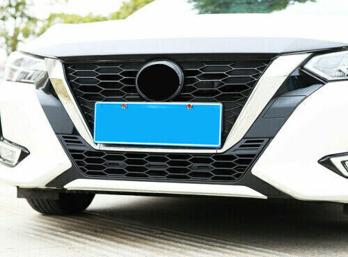 for Nissan Sentra 20-23 Gloss Black Front Lower Bumper Honeycomb Grille Trim 1X