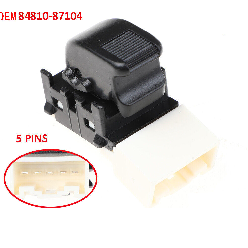 for Daihatsu Sirion BLACK 84810-87104 NEW Car Passenger Side Power Window Switch