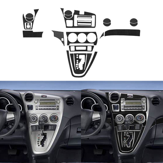 23X Carbon Fiber Center Console Panel Cover Trim Kit for Toyota Matrix 2009-2014