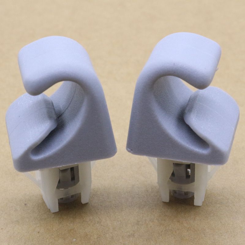 2. Gray sunshade clips for Toyota for Camry , for Corolla , Highlander, RAV4, and Prius (left and right sides)