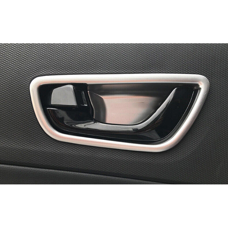 for Hyundai Kona 2018-2022 silver Interior Door Handle frame molding Cover Trim
