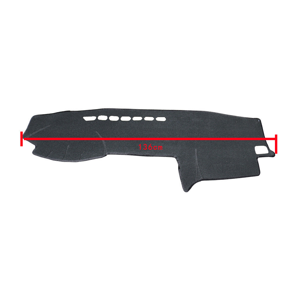 For Prado J120 2003-2009 LHD Car Dashboard Carpet Sun Cover Mat Black
