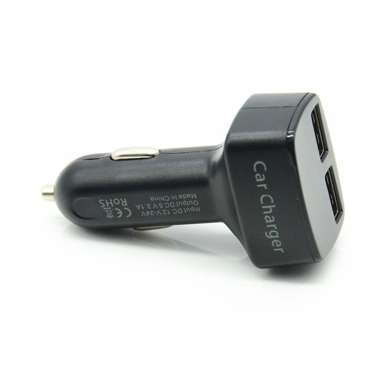 Car Charger Port Ammeter Voltmeter Black Thermometer Red LED Monitor Dual USB