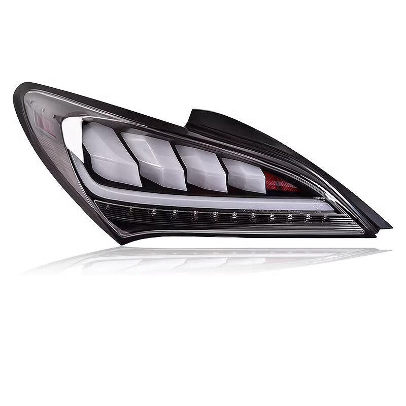 Right Shiny White Sequential LED Tail Lights For 2010-2016 for Hyundai for Genesis Coupe