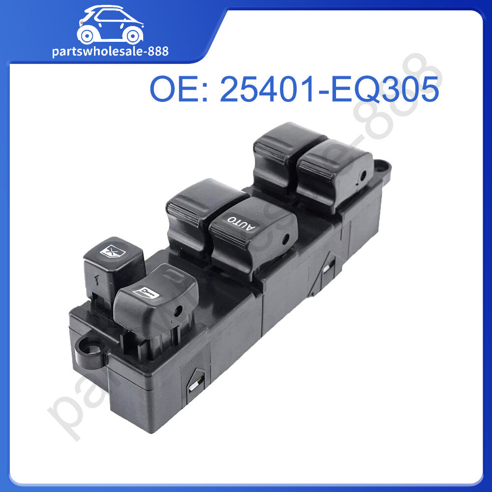 25401-EQ305 is a power mains window switch for Nissan X-Trail 2002-2007 LHD vehicles.