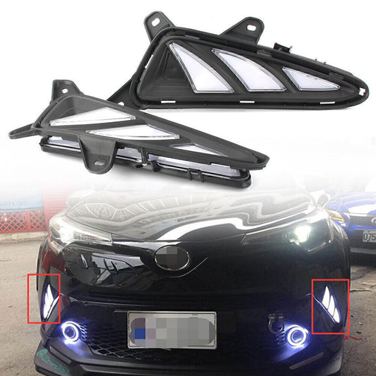 Dual Color LED Daytime Running Lights W/ Signal Fit 2016-up for Toyota C-HR CHR