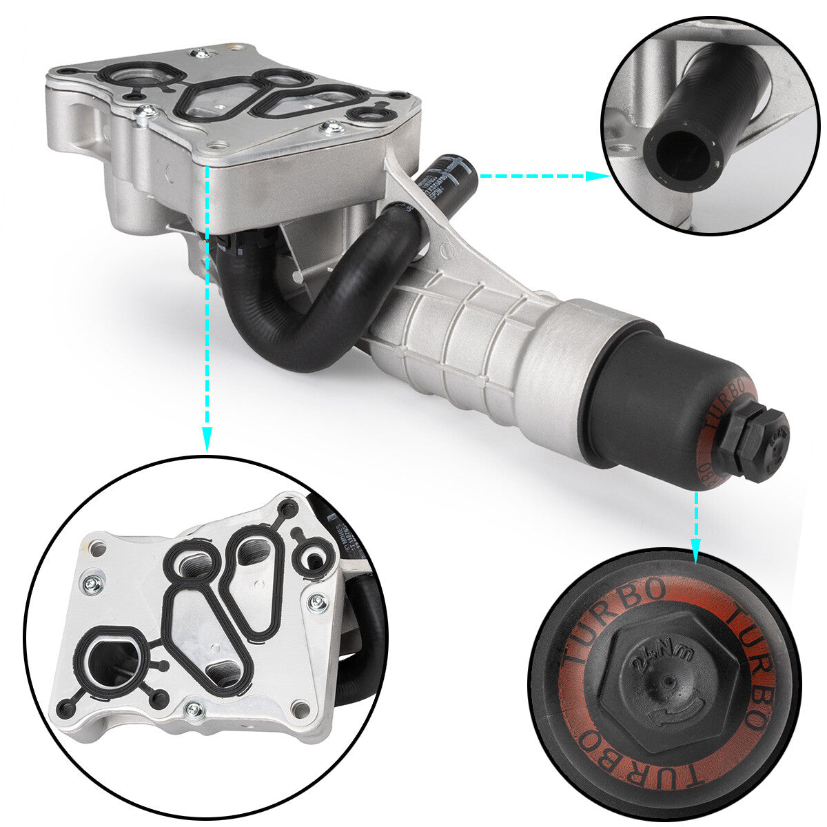 Oil cooler filter housing for Mercedes C250 W204 SLK250 R172 2711801410