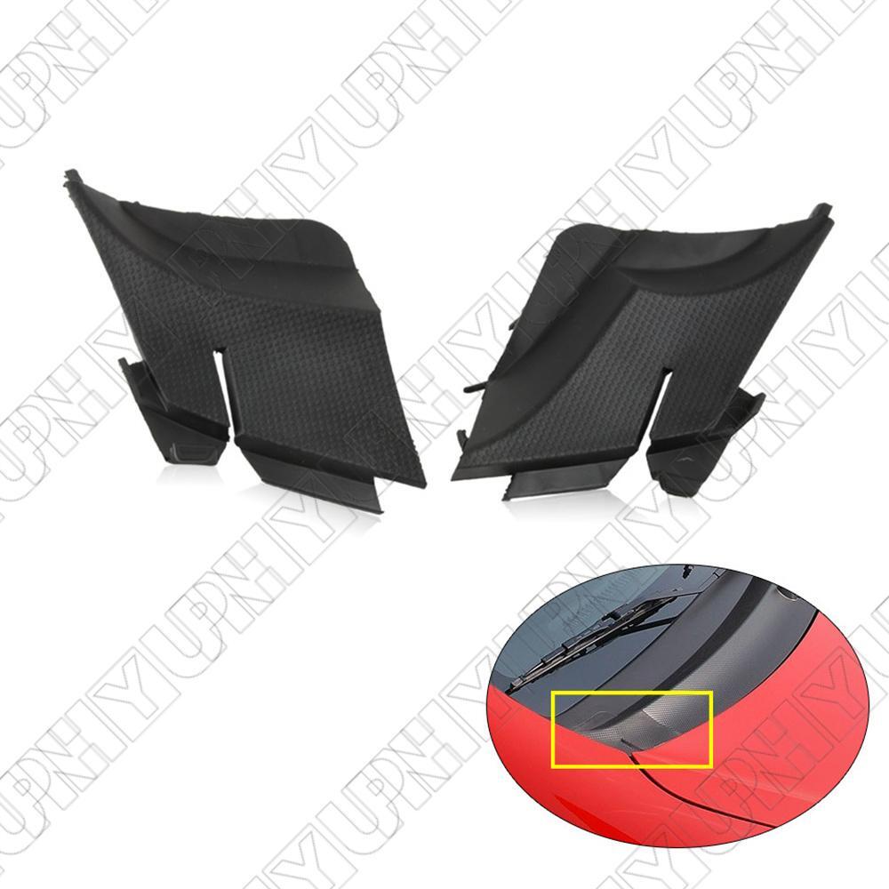 Left + Right Hood Hinge Cover Trim for Honda Fit Jazz Hatchback GD 2003-2008 LHD