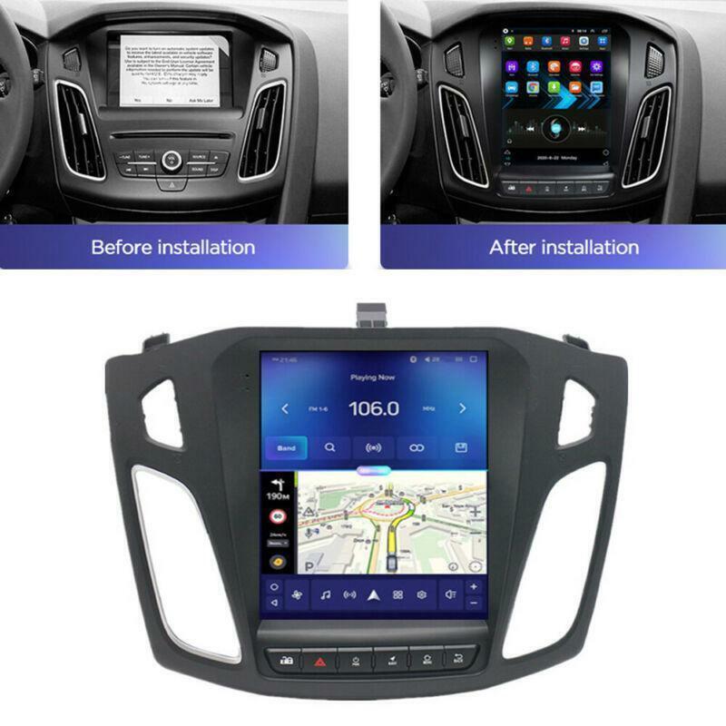 Android 10.1 Stereo Radio Wireless Carplay Android Auto For 2012-2017 for Ford Focus
