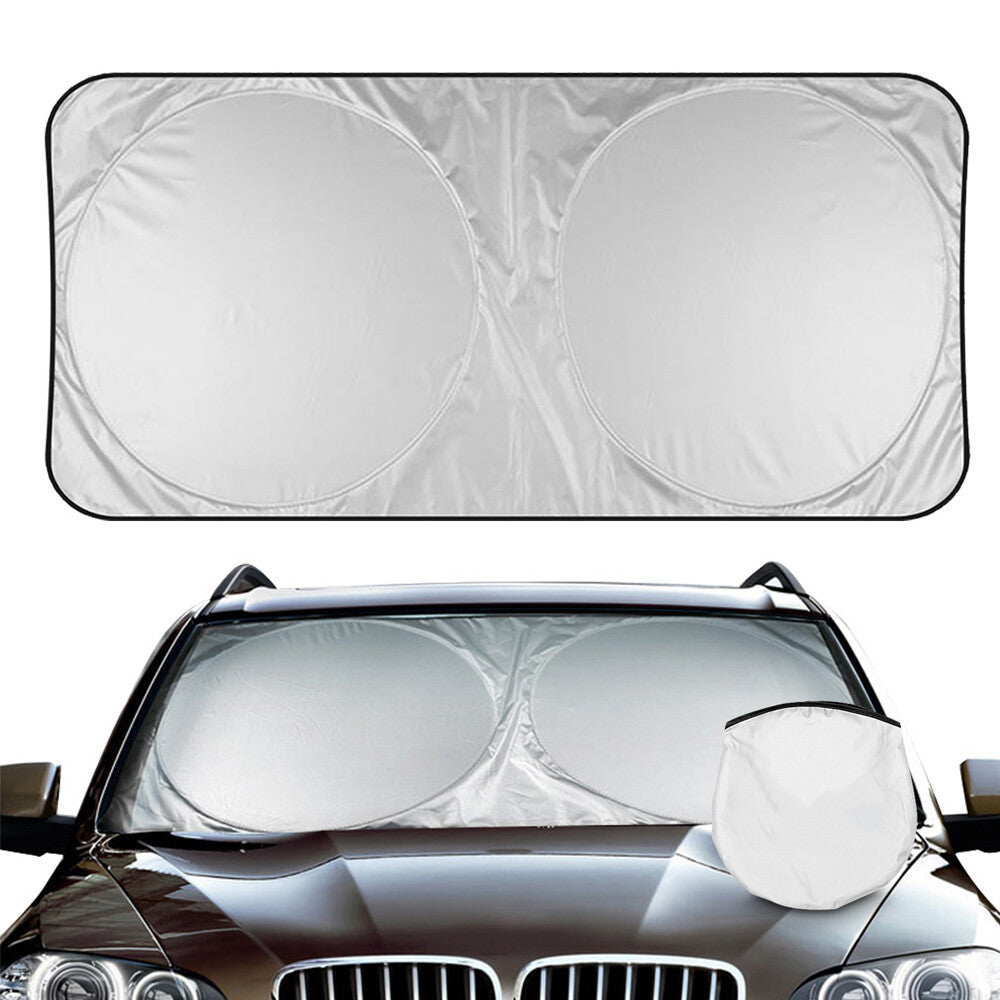 Car Sun Shade Front Rear Windshield Visor Auto UV Block Cover Protector Foldable