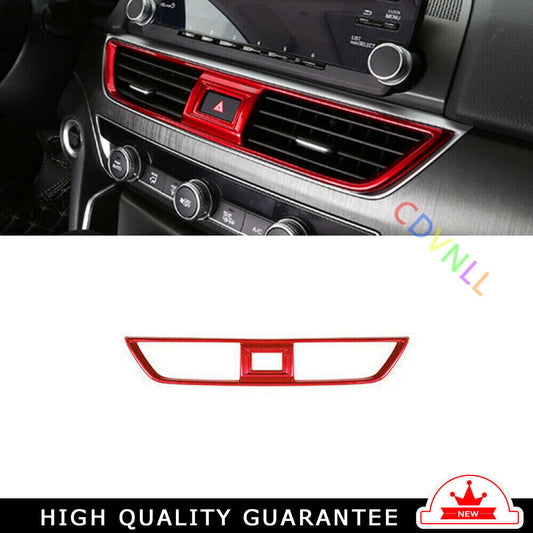 Middle Air Outlet Vent Cover Trim 1 for Honda Accord 10th 2018-2022 Bright Red