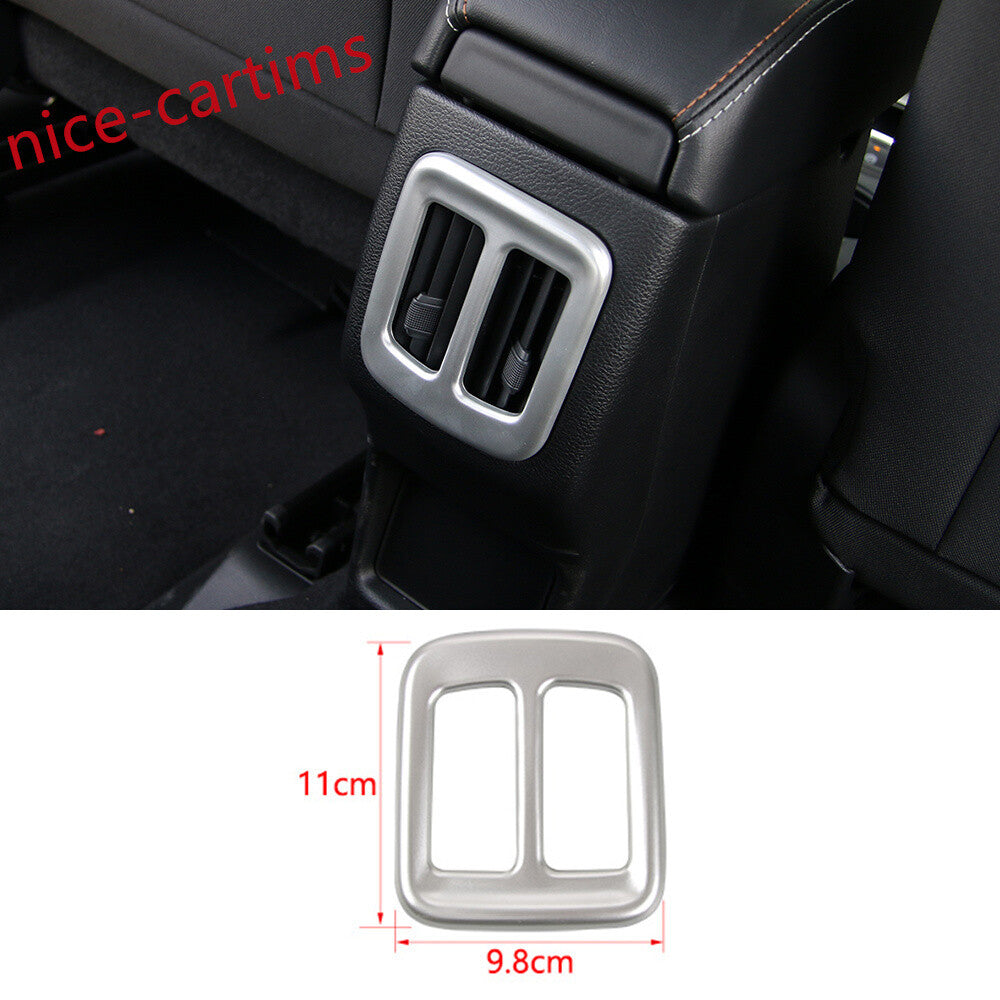 Silver ABS Rear Air Conditioner Vent Outlet Panel Cover for Jeep Compass 2017-20