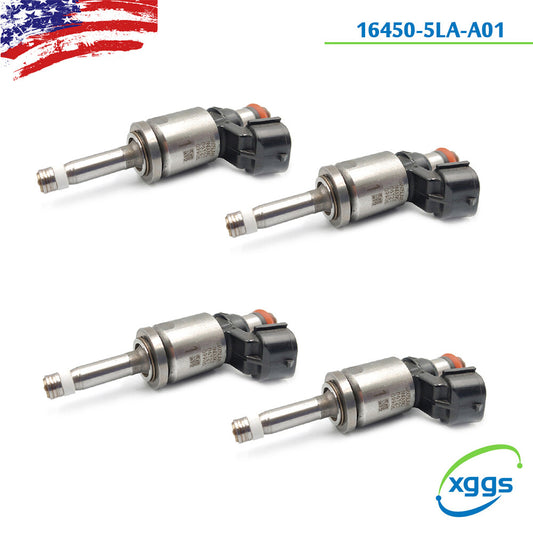4X Fuel Injectors 16450-5LA-A01 Fits 13-17 for Honda Accord CR-V for Acura TLX ILX 2.4L