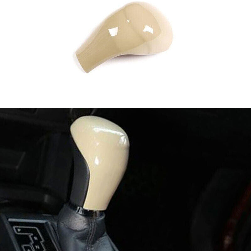 for Toyota Tacoma 2016-2022 Glossy Beige Console Gear Shift Knob Cover Trim 1pcs