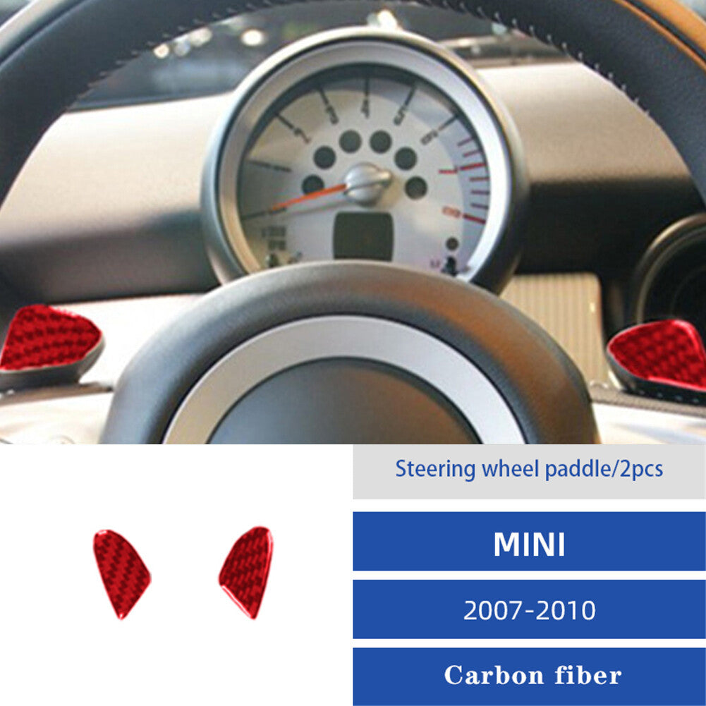 Red Carbon Fiber Inner Transmission Control Trim for MINI Cooper R56 2007-11