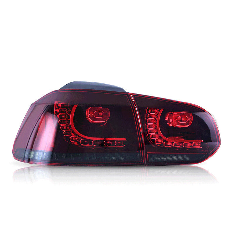 LH+RH LED Sequential Tail Light Rear Lamps For 10-14 for Volkswagen for Golf 6 MK6 GTI R