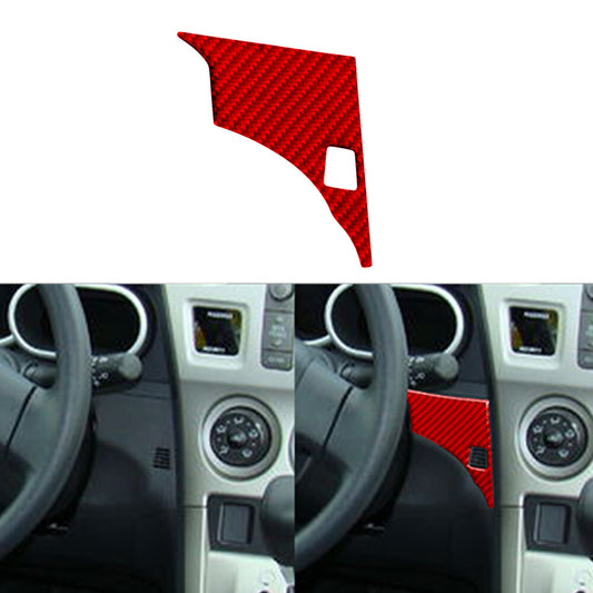 Red Carbon Fiber Right of Steering Wheel Cover Trim for Toyota Matrix 2009-14