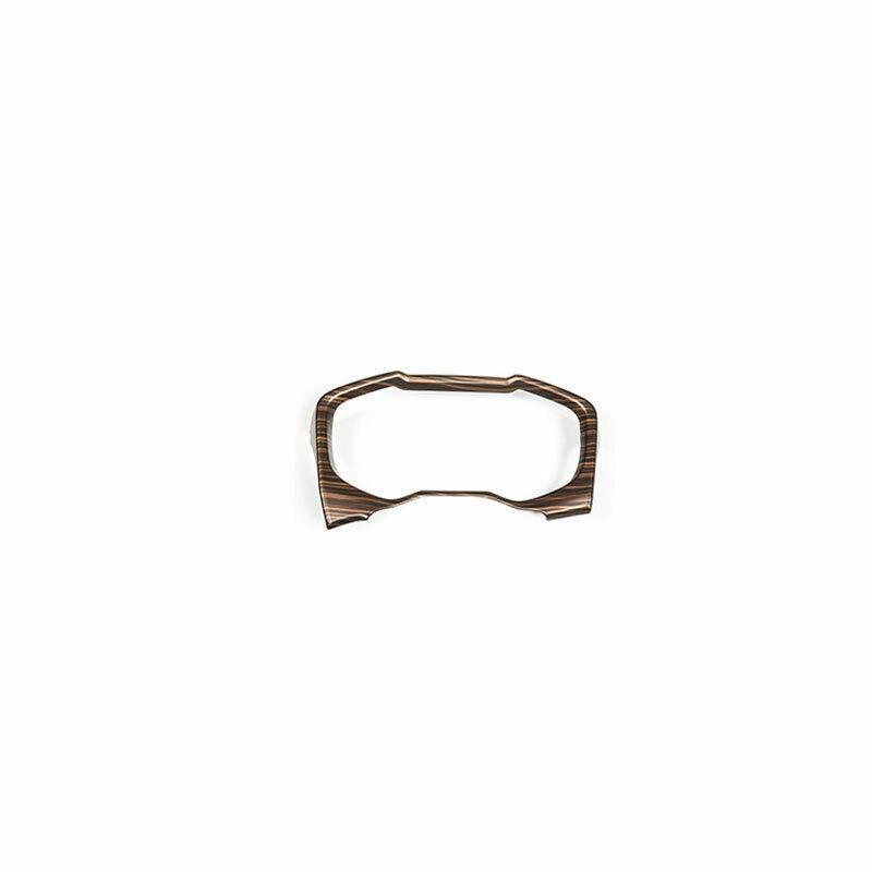 Brown Wood Grain ABS Dashboard Panel Frame Cover Trim for Toyota RAV4 2019-23
