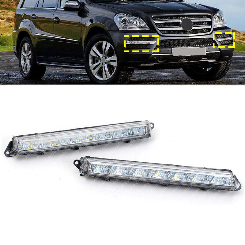 for Mercedes-Benz X164 GL320 GL350 GL450 GL550 2007-13 Pair Front LED Fog light