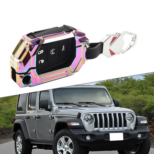 Remote Control Key Fob Cover Case for Jeep for Wrangler 2018-2024 Gladiator 20-24