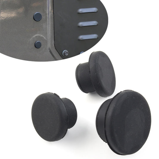 Tailgate Rubber Plug Dust Plugs Fit for Jeep for Wrangler JL 2018-up Black Car 3pcs