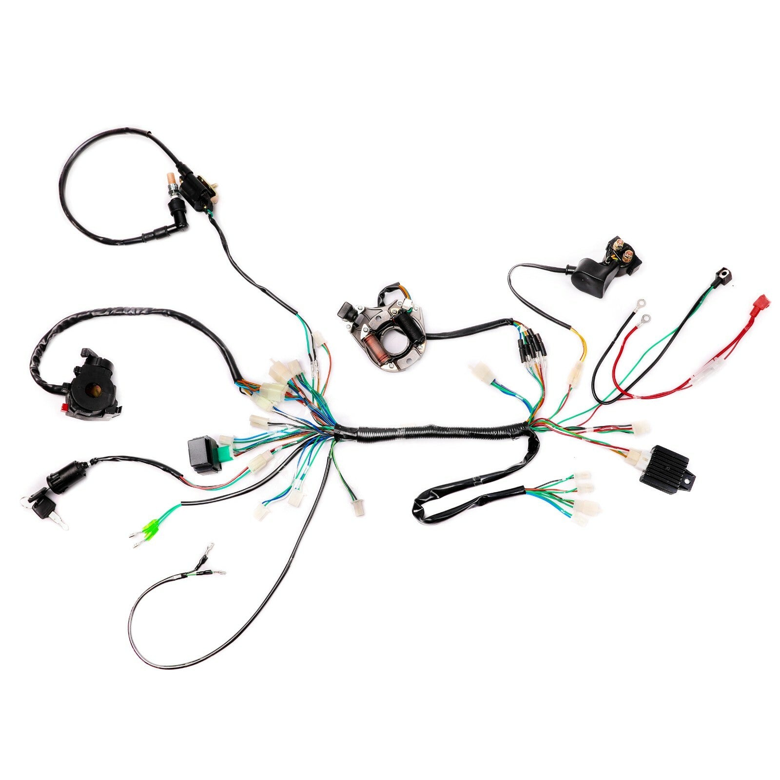 CDI wiring harness stator suitable for 50cc, 110cc, and 125cc all-terrain vehicles, off-road bicycles, and go-karts.