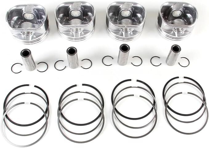 4x Piston Ring Set 19mm Fit For 1.8L for VW for Jetta for Passat for Golf for Audi A4 TT 06B198151B