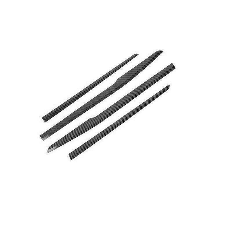4Carbon Color Door Body Side Molding Cover Trim for Toyota Highlander 2020-2023
