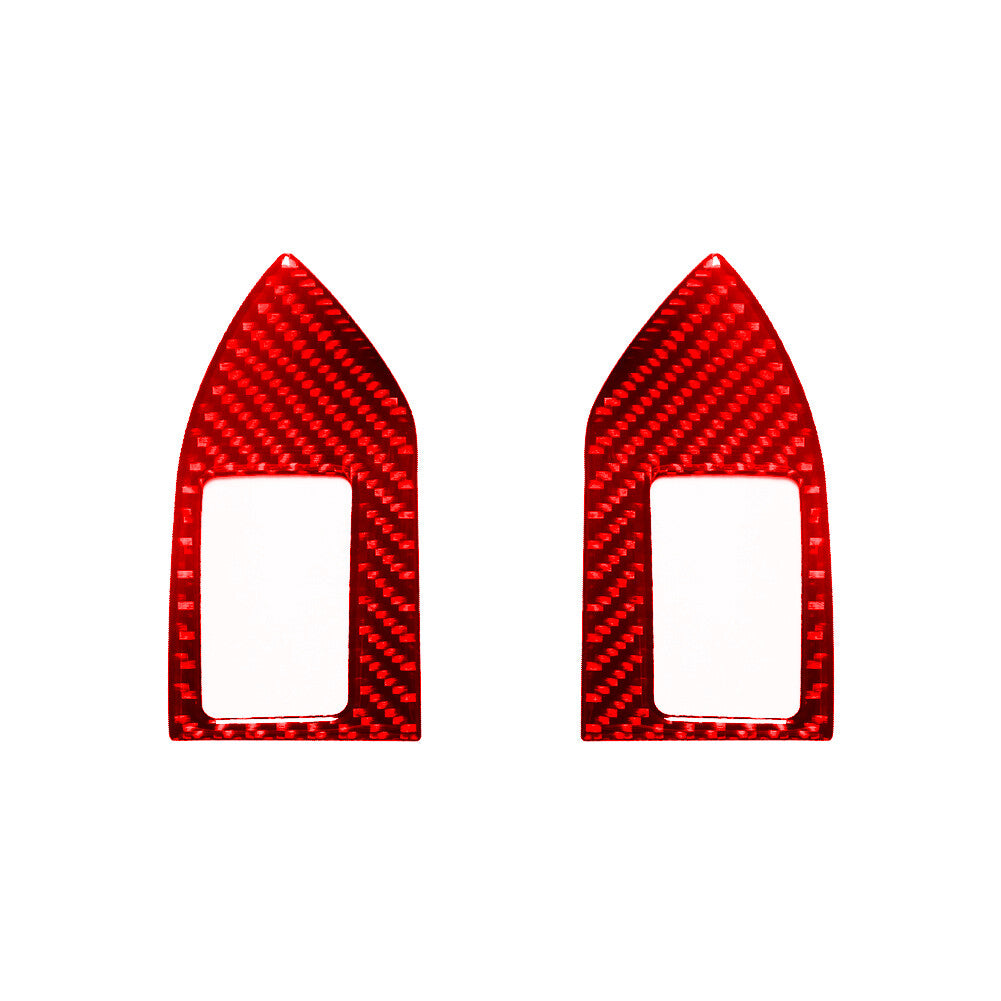 Red Carbon Fiber Front Door Memory for Seat Switch Trim For Land for Range Rover Sport