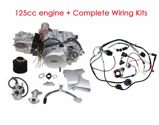 125cc Semi-Auto Engine Motor Reverse ATV Quad Dirt Bike Buggy Tricycle Go kart