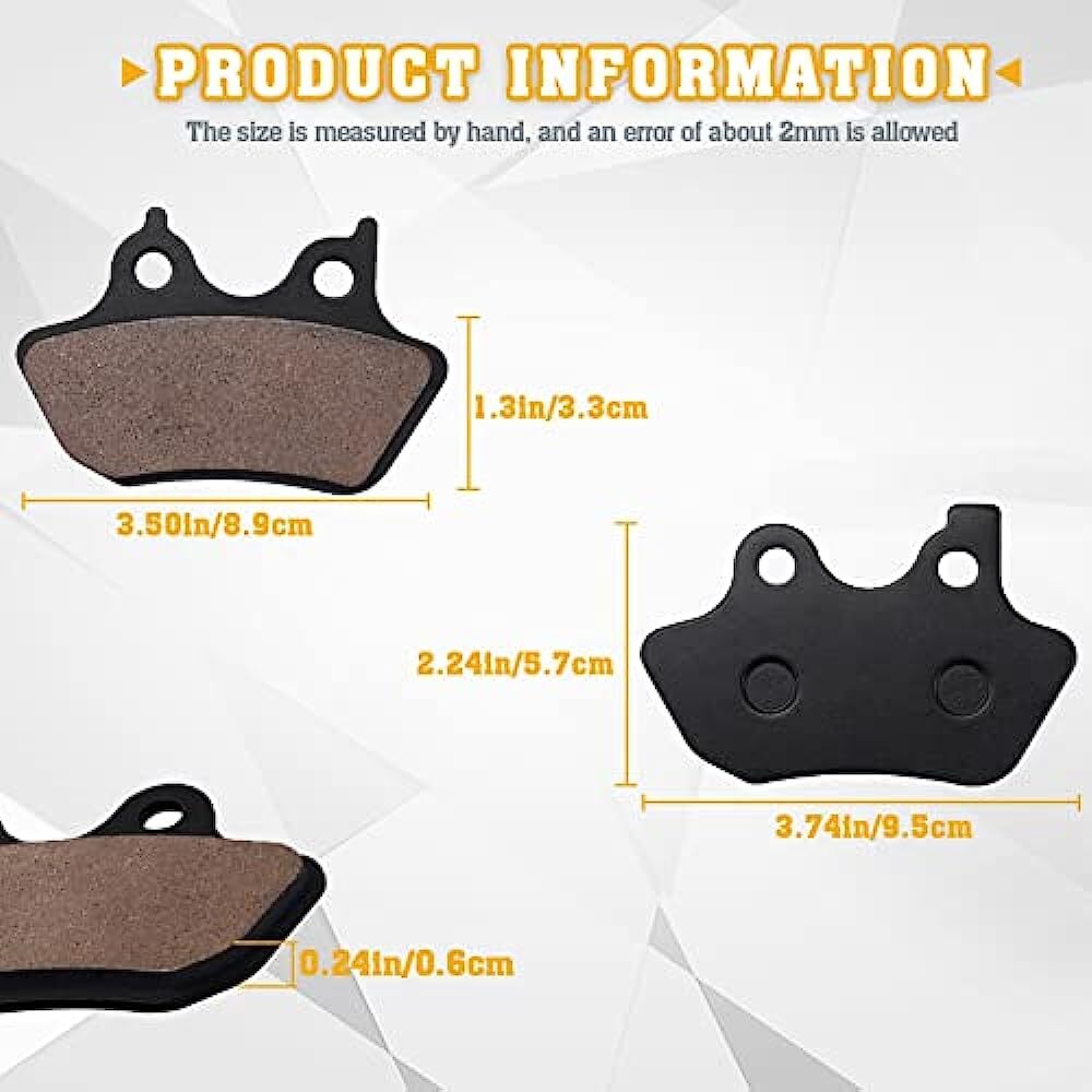 Front Rear Carbon Fiber Brake Pads for Harley FLHTCU-I Electra Glide Ul