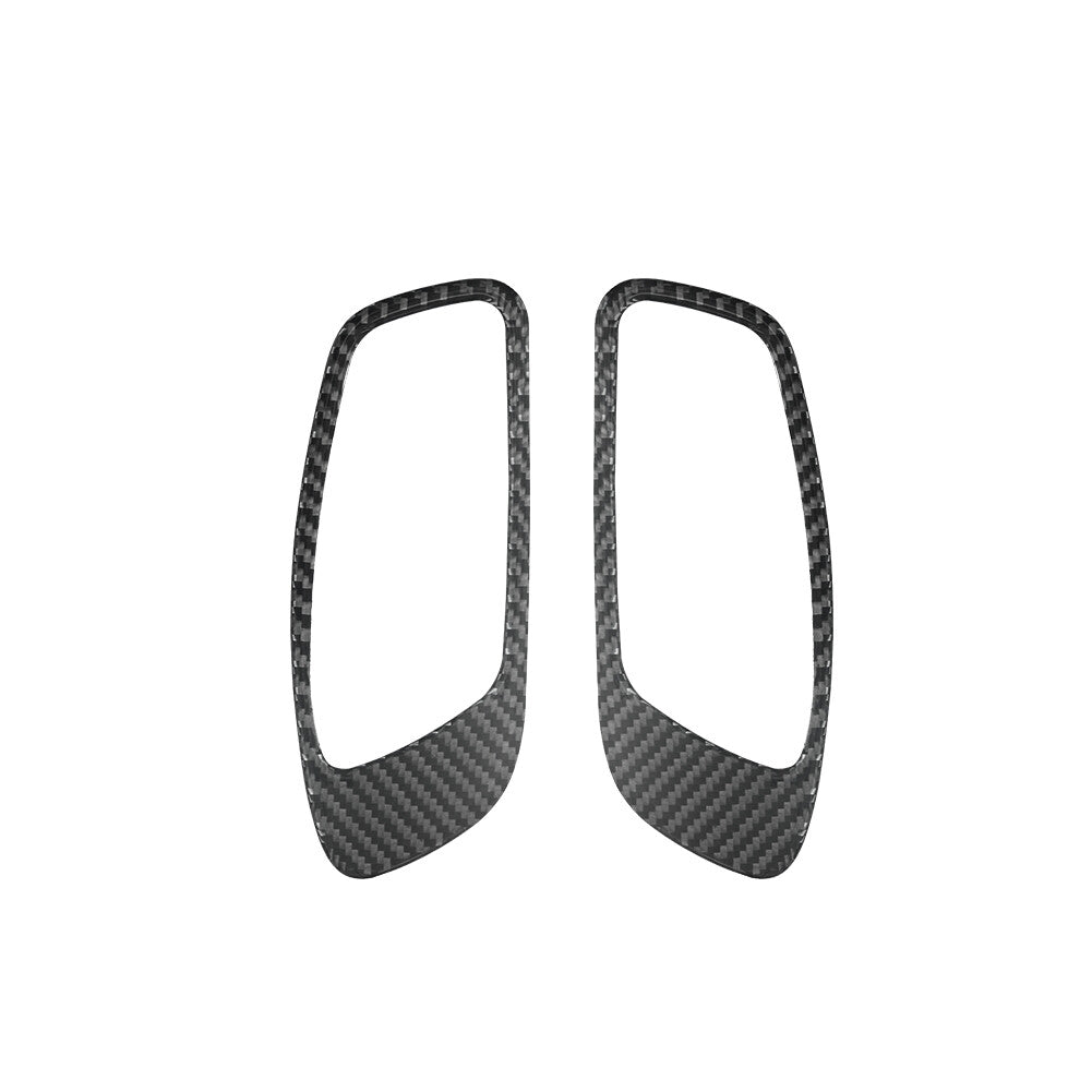 Carbon Fiber Front Door Pull W/O Heated for Seat Trim Cover for KIA Sedona 2015-2016