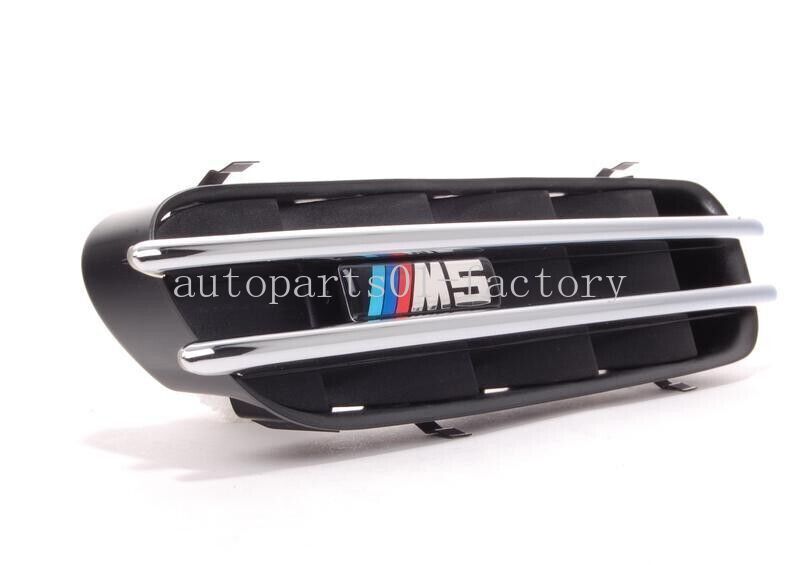 2PCS New Front Left+Right Wing Grille Cover Panel for BMW 5 Series E60 M5