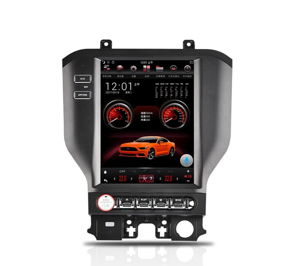 Android for Tesla Style for Smart Radio GPS Vertical Screen for Ford for Mustang 2015-2023