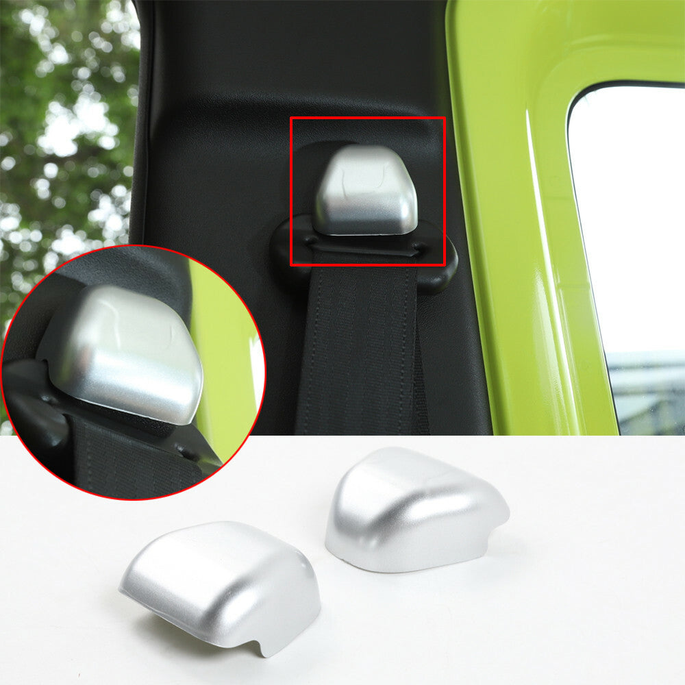 Silver ABS Interior for Seat Safety Belt Buckle Cover Fit for Suzuki for Jimny 2019-2022
