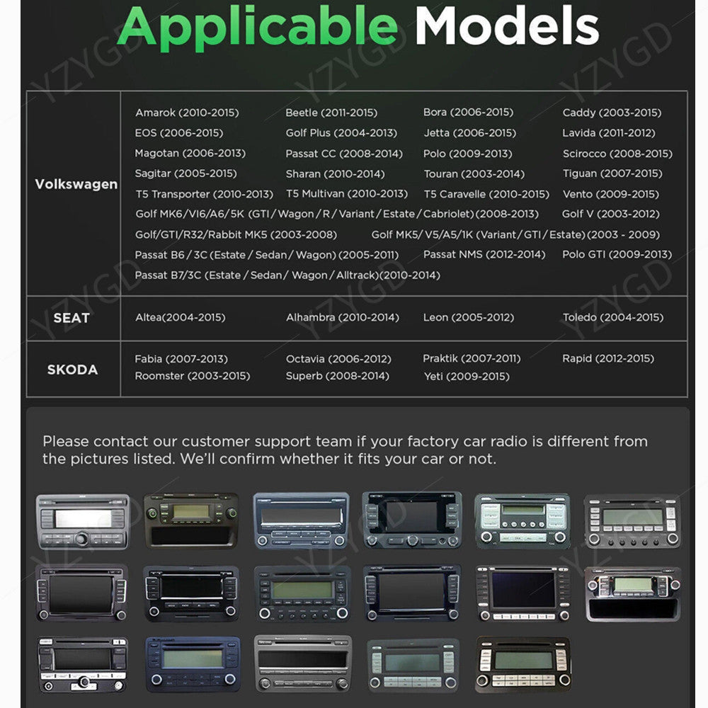 Android Auto Carplay Car Stereo Radio for Volkswagen Sharan 2014 GPS Navi Screen