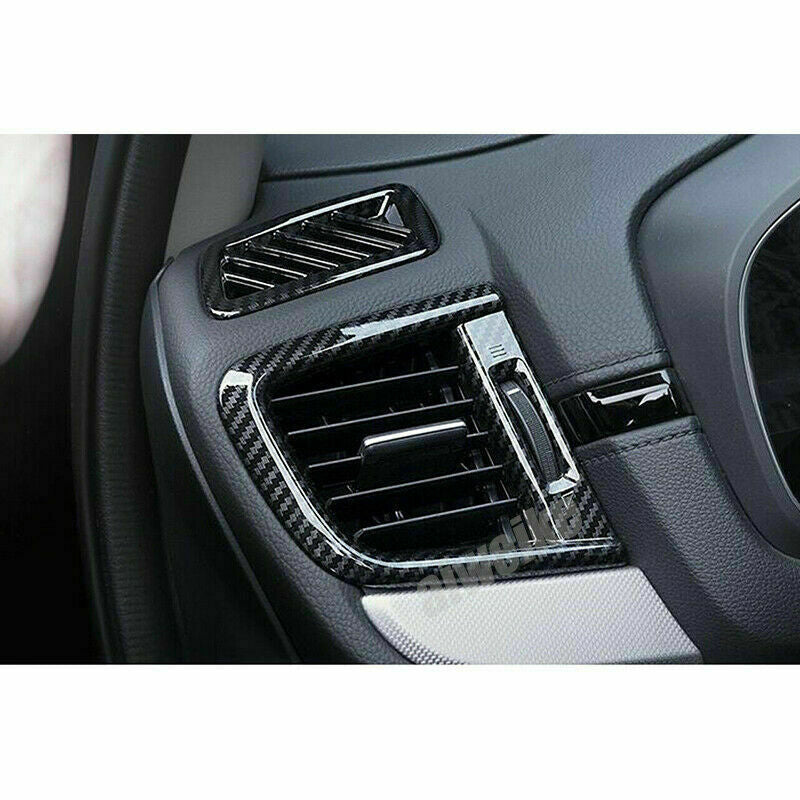 for HONDA CR-V CRV 2017-2022 Dashboard Air Vent Cover Trim Carbon Fiber Look 4X