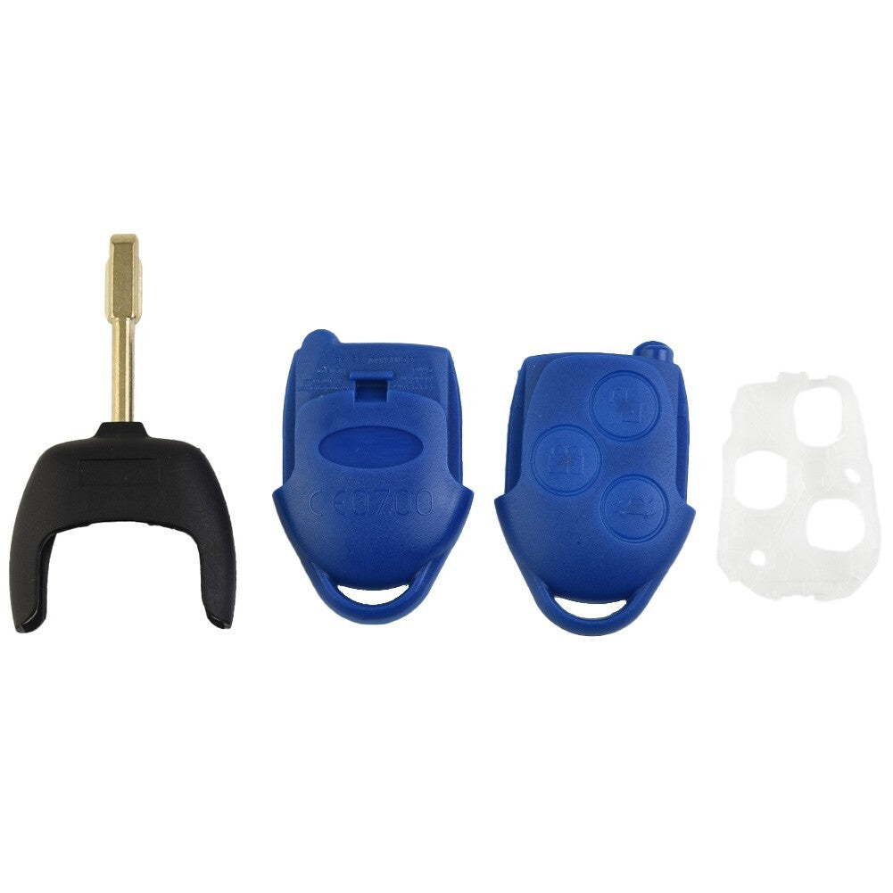 Key Fob Case Compatible with for Ford For Transit MK7 2006 2014 Blue Color