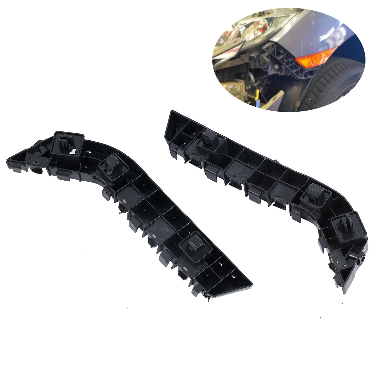 Front Bumper Brackets Support LH RH for Honda for Civic 2016-2021 # 71193TBAA00