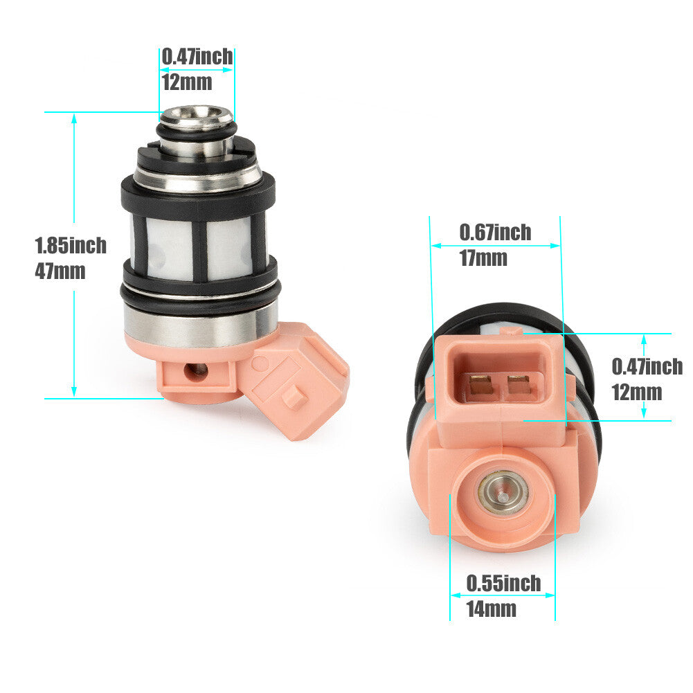 6Pcs Fuel Injector 16600-88G10 for Nissan D21 Pickup Pathfinder Quest 3.0L VG30E