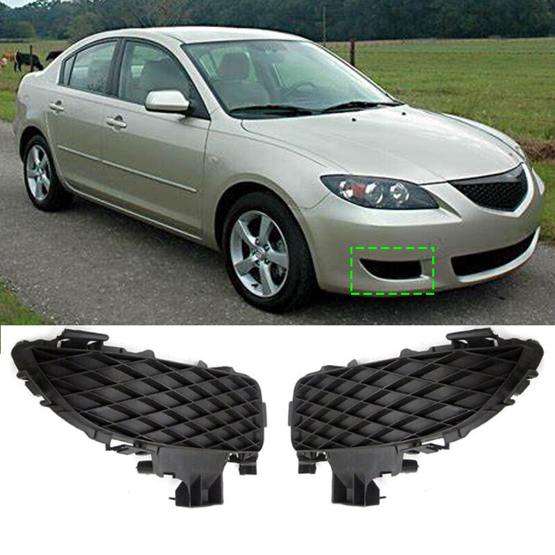 LH RH Fog Lamp Cover Bracket Front Fog Light Grille for Mazda 3 2004 2005-2008